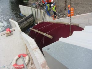 Hydro power Archimedes screw installation - DTM Groundworks Ltd