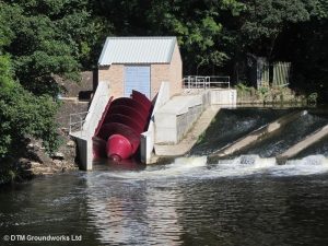 Archimedes screw installation - DTM Groundworks Ltd