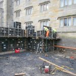 Stonyhurst College retaining wall