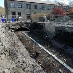 Collapsed brick culvert repair
