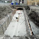 Collapsed brick culvert repair